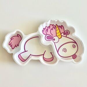 Universal Studios Despicable Me Fluffy The Unicorn Sectioned Dish